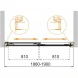 Шторка на ванну Cezares Tandem Soft TANDEM-SOFT-VF-2-190/145-C-Cr-IV 190 см, профиль хром, стекло прозрачное