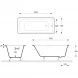 Ванна чугунная Delice Prestige DLR230611 175x75 см, белый