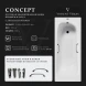 Ванна чугунная Vinsent Veron Concept VCO1407042H/VH0012BL-AS 140x70 см, с ручками, антискользящим покрытием, белый