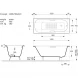 Ванна чугунная Vinsent Veron Concept VCO1407042H/VH0012BL-AS 140x70 см, с ручками, антискользящим покрытием, белый