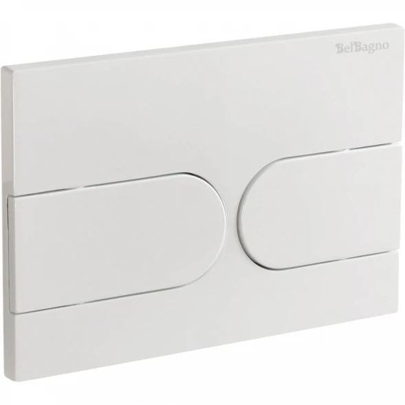 Кнопка смыва BelBagno BB-11-BL для инсталляции, белый глянец