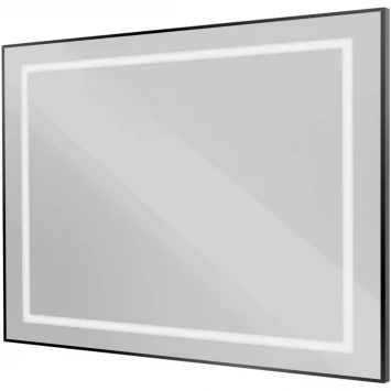 Зеркало BelBagno Kraft SPC-KRAFT-1000-800-SENS-NERO 100x80 см, с LED-подсветкой, сенсорным выключателем, черный