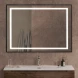 Зеркало BelBagno Kraft SPC-KRAFT-1000-800-SENS-NERO 100x80 см, с LED-подсветкой, сенсорным выключателем, черный