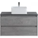 Тумба Cemento Grigio 80 см BelBagno Kraft KRAFT-800-2C-SO-CG