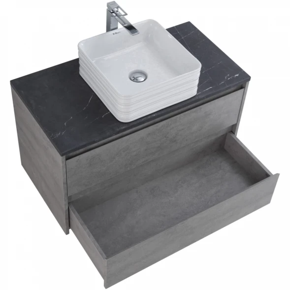 Тумба Cemento Grigio 80 см BelBagno Kraft KRAFT-800-2C-SO-CG
