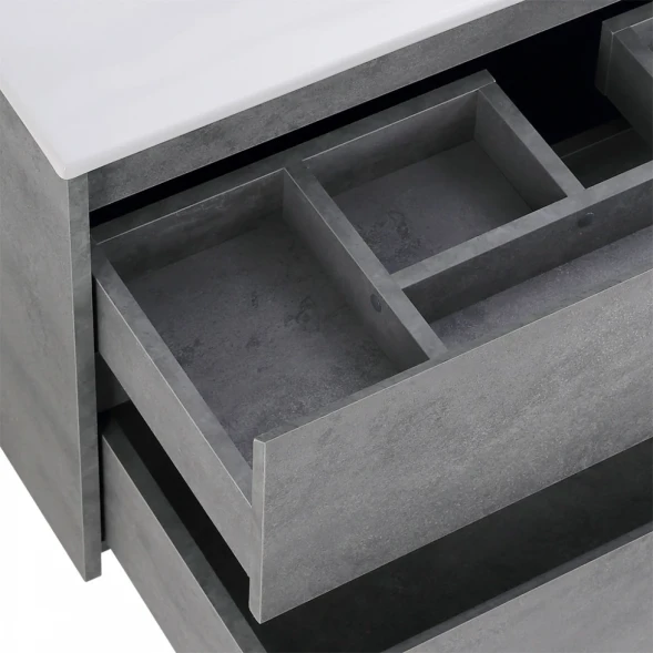 Тумба Cemento Grigio 80 см BelBagno Kraft KRAFT-800-2C-SO-CG