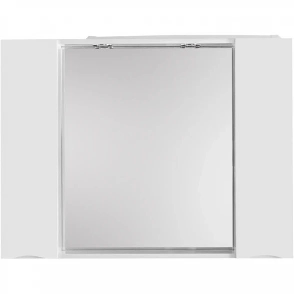 Зеркальный шкаф 100x75 см Bianco Lucido BelBagno Marino MARINO-SPC-1000/750-2A-BL-P