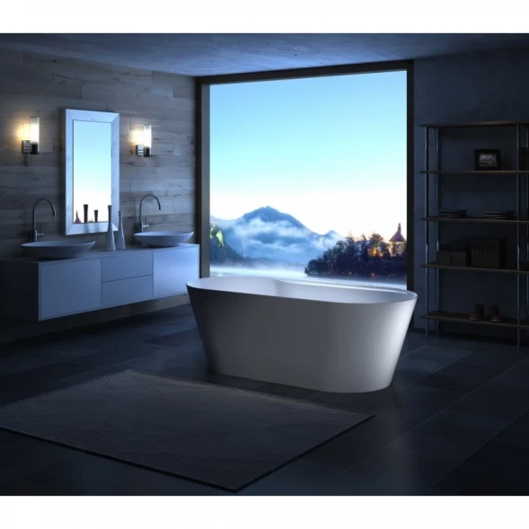 Акриловая ванна BelBagno BB14 178x84 см, отдельностоящая, белый