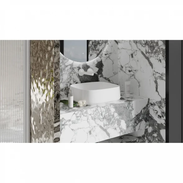 Раковина-чаша Salini S-Sense Oriente Bowl 1109102G 45x40,5 см, накладная, белый глянец