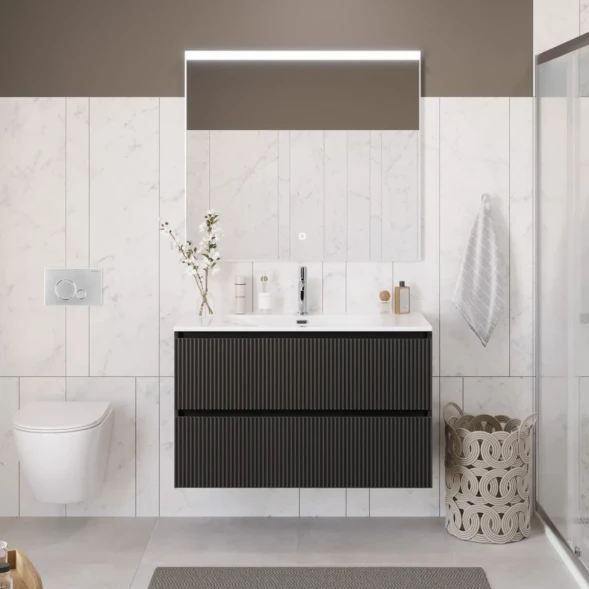 Тумба под раковину BelBagno Uno UNO-1200-2C-SO-GSO 120 см, подвесная, темно-серый матовый