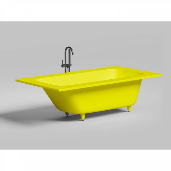 Ванна из литьевого мрамора Salini S-Sense Orlanda Kit Plus 102114MF 189x99 см, покраска по RAL матовый полностью