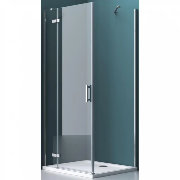 Душевой уголок 80x90 см BelBagno Kraft KRAFT-AH-12-80/90-C-Cr-L прозрачное