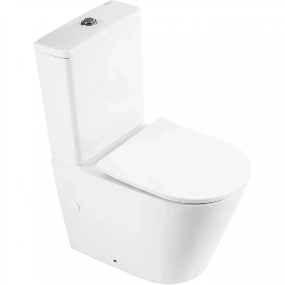Чаша напольного безободкового унитаза BelBagno Flay-R BB007CPR