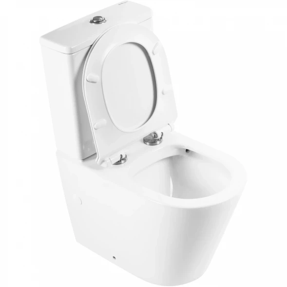 Чаша напольного безободкового унитаза BelBagno Flay-R BB007CPR