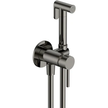 Гигиенический душ AQUAme Siena AQM6217GM со смесителем, оружейная сталь