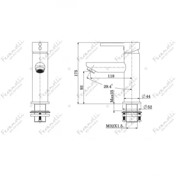 Смеситель для раковины Feramolli Ele CL648
