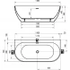 Акриловая ванна 166x80 см Ravak Freedom W XC00100027