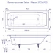 Ванна чугунная Delice Repos DLR220508R 170x70 см с ручками, белый
