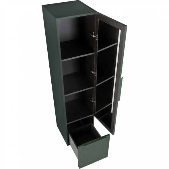 Пенал Cezares Premium 55510 подвесной L/R, Plisse Verde Opaco