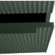 Пенал Cezares Premium 55510 подвесной L/R, Plisse Verde Opaco