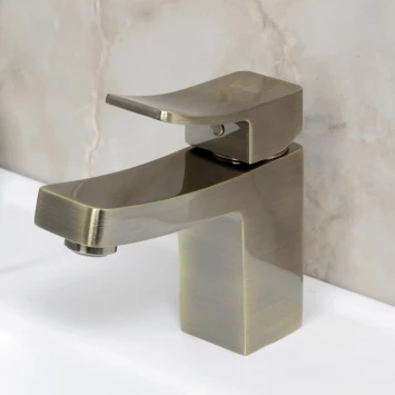 Смеситель для раковины, светлая бронза WasserKRAFT Exter 1603