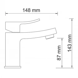 Смеситель для раковины, светлая бронза WasserKRAFT Exter 1603