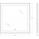 Зеркало BelBagno Kraft SPC-KRAFT-800-800-LED-TCH-WARM 80x80 см, с LED-подсветкой, сенсорным выключателем, антизапотеванием, алюминий