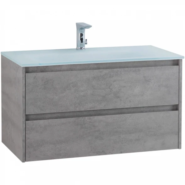 Тумба Cemento Grigio 90 см BelBagno Kraft KRAFT-900-2C-SO-CG