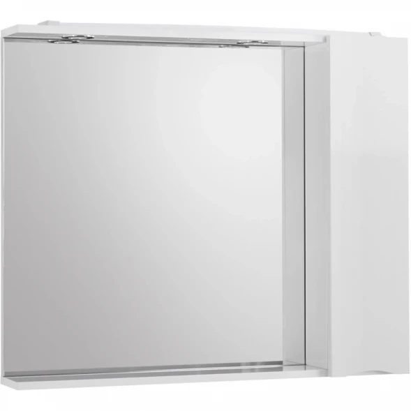 Зеркальный шкаф 80x75 см Bianco Lucido BelBagno Marino MARINO-SPC-800/750-1A-BL-P-R