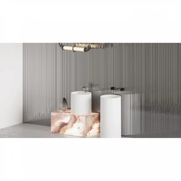 Раковина Salini S-Stone Armonia Round 01 130421M 46x46 см, напольная, белый матовый