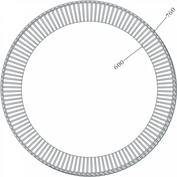 Зеркало Artceram Lord ACS018 17 76x76 см, с LED-подсветкой, сенсорным выключателем, черный матовый