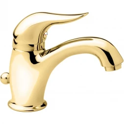 Смеситель для раковины Emmevi Duka 44003/OR с донным клапаном, Золото