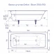 Ванна чугунная Delice Biove DLR220509R 170x75 см, с ручками, белый