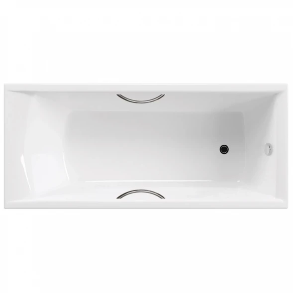 Ванна чугунная Delice Prestige DLR230611R 175x75 см, с отверстиями под ручки, белый