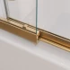 Шторка для ванны Cezares Slider SLIDER-VF-11-90/150-C-BORO 89 см, профиль золотой матовый, стекло прозрачное