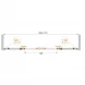 Шторка для ванны Cezares Eco 170 см текстурное стекло ECO-O-VF-2-170/145-P-Cr