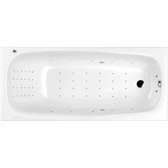 Акриловая гидромассажная ванна 180x80 см Whitecross Layla Slim 0122.180080.100.NANO.CR