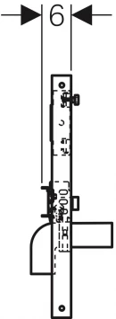 Монтажный элемент для умывальника, H50, Geberit Duofix 111.464.00.1