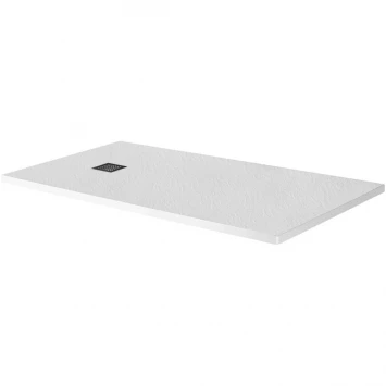 Душевой поддон BelBagno Uno TRAY-MR-UNO-AH-180/80-35-W-NO 180x80 см, из литьевого мрамора, прямоугольный, белый