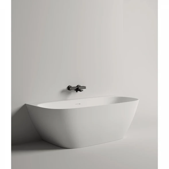 Ванна из литьевого мрамора Salini S-Sense Sofia Wall 102512G 170x80 см, белый глянец