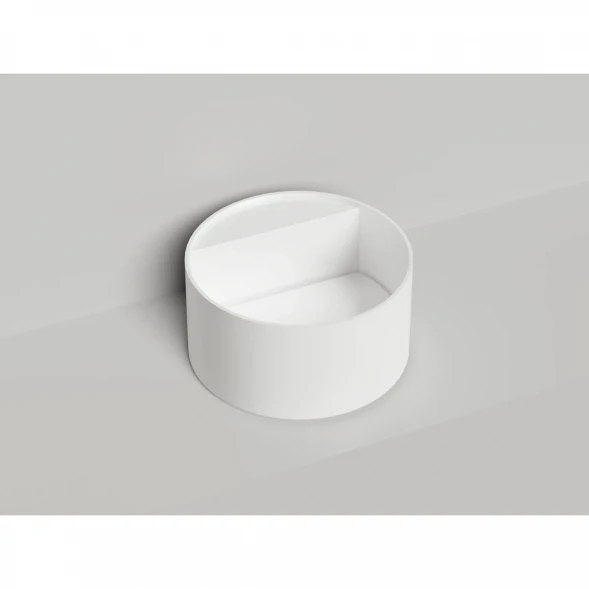 Раковина-чаша Salini S-Sense Armonia Round Top 02 130412TG 45x45 см, накладная, белый глянец
