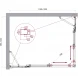 Душевой уголок BelBagno Luce LUCE-AH-22-130/100-C-Cr 130x100 см, профиль хром, стекло прозрачное