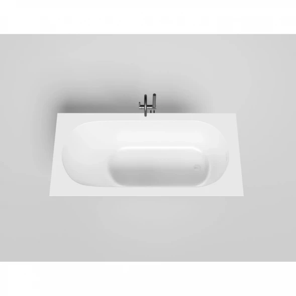 Ванна из литьевого мрамора Salini S-Sense Ornella Kit 102414G 170x80 см, белый глянец