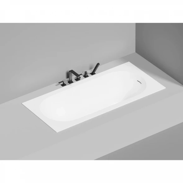 Ванна из литьевого мрамора Salini S-Sense Ornella Kit 102414G 170x80 см, белый глянец