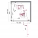 Душевой уголок 80x90 см BelBagno MARMI-AH-1-80/90-C-Cr прозрачное