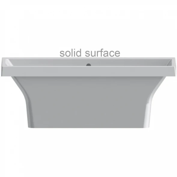 Ванна из литьевого мрамора Astra-Form Капри Solid Surface 01010087 180x79,9 см, отдельностоящая, белый матовый