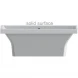 Ванна из литьевого мрамора Astra-Form Капри Solid Surface 01010087 180x79,9 см, отдельностоящая, белый матовый