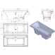 Ванна из литьевого мрамора Astra-Form Капри Solid Surface 01010087 180x79,9 см, отдельностоящая, белый матовый