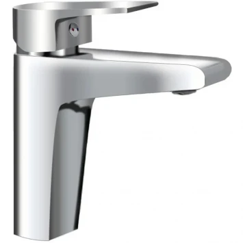 Смеситель для раковины AQUAme Prato AQMP6121 с донным клапаном, хром
