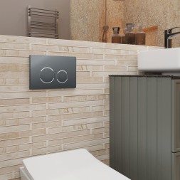 Кнопка смыва Charus Spazio FP.330.GRP.01 графит матовый